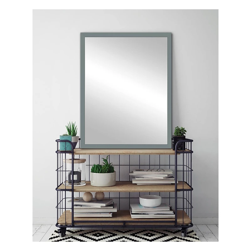Timeless Frames® 30" Beck Gray Framed Wall Mirror