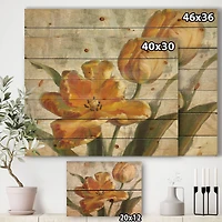 Designart - Parrot Tulips I on Ivory