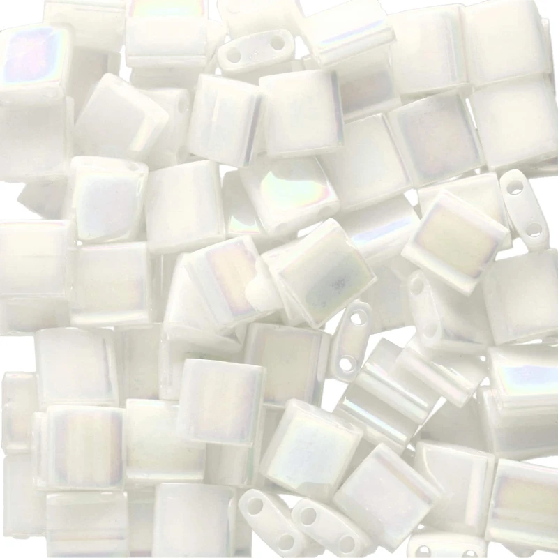 Miyuki® Tila® 5mm 2-Hole Square Glass Seed Beads