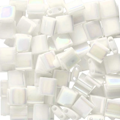 Miyuki® Tila® 5mm 2-Hole Square Glass Seed Beads