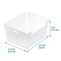 6 Pack: Extra Large Clear Open Storage Bin by Simply Tidy®
