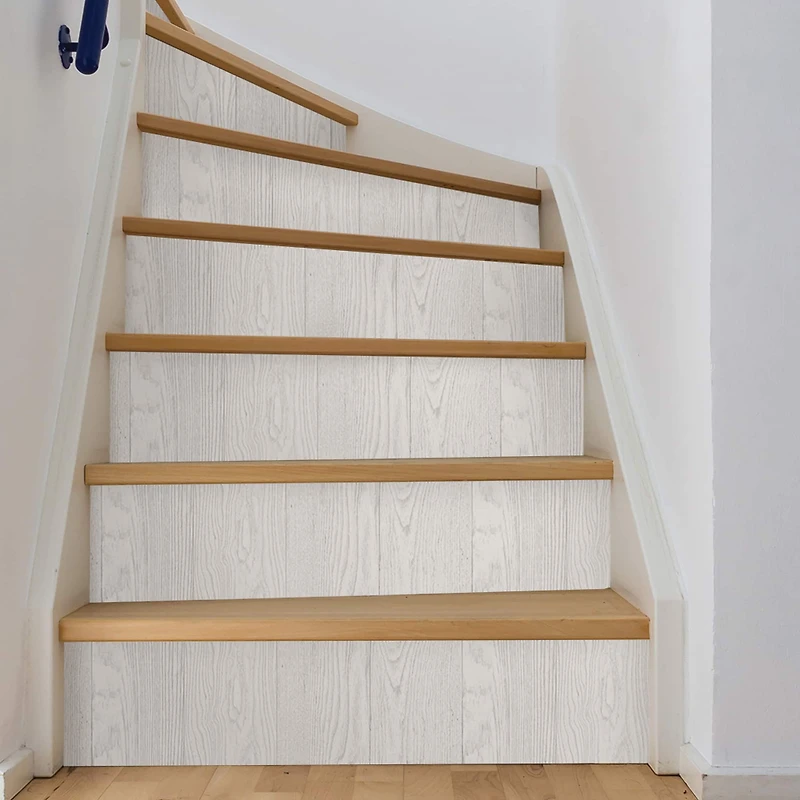 InHome Timber White Peel & Stick Wallpaper