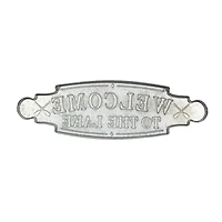 Blue Metal Coastal Sign Wall Décor