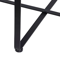 24" Black Iron Farmhouse Accent Table