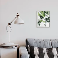 Stupell Industries Intricate Palm Vines Unique Green Leaves in Gray Frame Wall Art