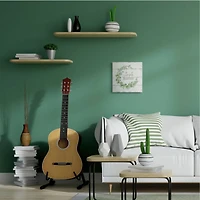 Stupell Industries Simply Blessed Phrase with Distressed Styling and Wreath Canvas Wall Art