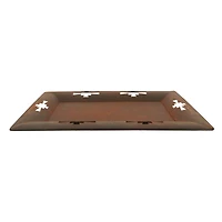 15" Red Rust Metal Tray Tabletop Décor by Ashland®