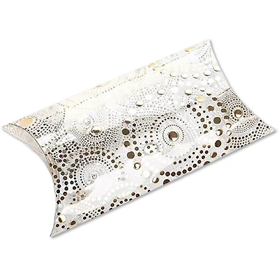 JAM Paper Gold Pillow Boxes, 25ct.