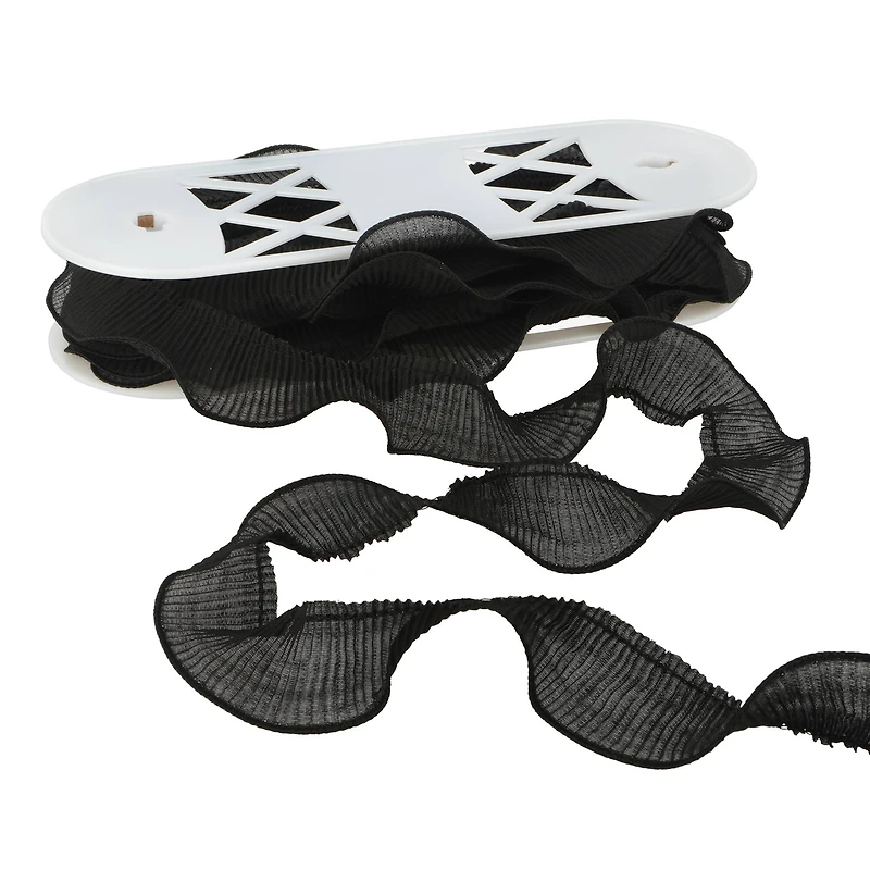 1.5" Black Pleated Trim by Celebrate It®