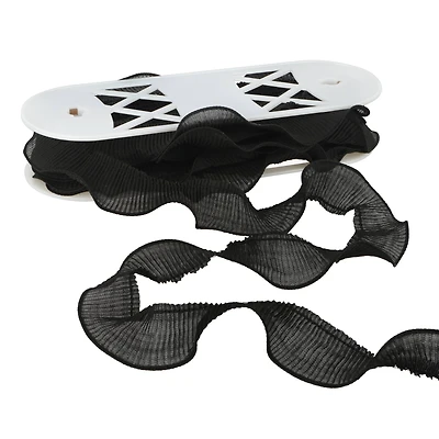 1.5" Black Pleated Trim by Celebrate It®