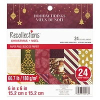 6" x 6" Holiday Tidings Double-Sided Paper Pad, 24 Sheets by Recollections™