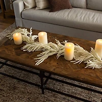 5ft. Artificial Real Touch White Norfolk Island Pine Garland with Natural Look