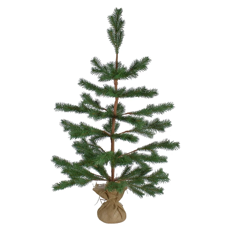 3ft. Unlit Real Touch™️ Ponderosa Pine Artificial Christmas Tree with Jute Base