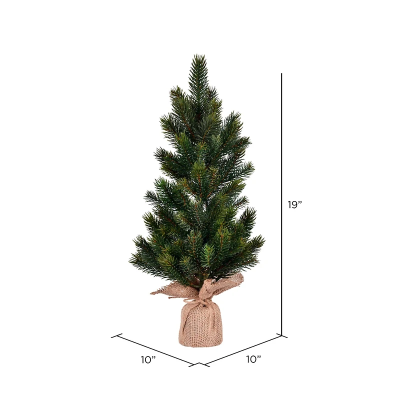 19" Unlit Balsam Fir Sapling Artificial Christmas Tree