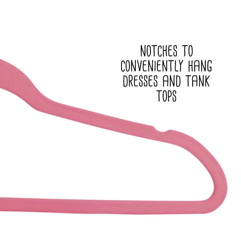 Honey Can Do Slim-Profile Non-Slip Velvet Hangers