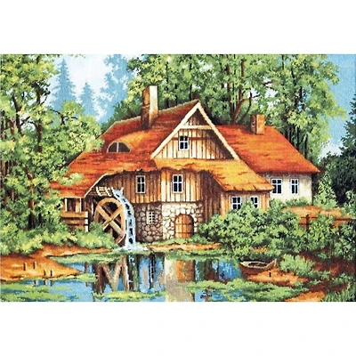 Luca-s Mill In The Forest Counted Cross Stitch Kit