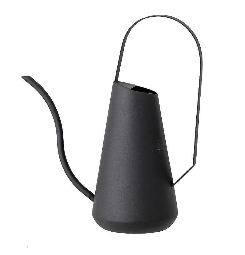 Hello Honey® 12" Black Metal Watering Can