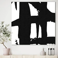 Designart - Black & White Crossing Paths II