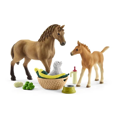 Schleich Horse Club Sarah's Baby Animal Care Playset