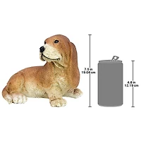 Design Toscano 9" Brown Basset Puppy Dog Statue