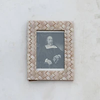 Hello Honey® Ivory Woven 5" x 7" Photo Frame