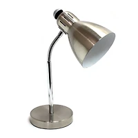 Simple Designs™ 16" Brush Nickel Semi-Flexible Desk Lamp