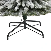 8ft. Pre-Lit Flocked Pencil Artificial Christmas Tree with Clear LED Lights