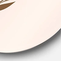 Designart - Abstract Terracotta Sun & Moon With Tropical Leaf