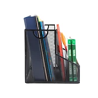 Mind Reader Large Black Metal File Organizer Basket