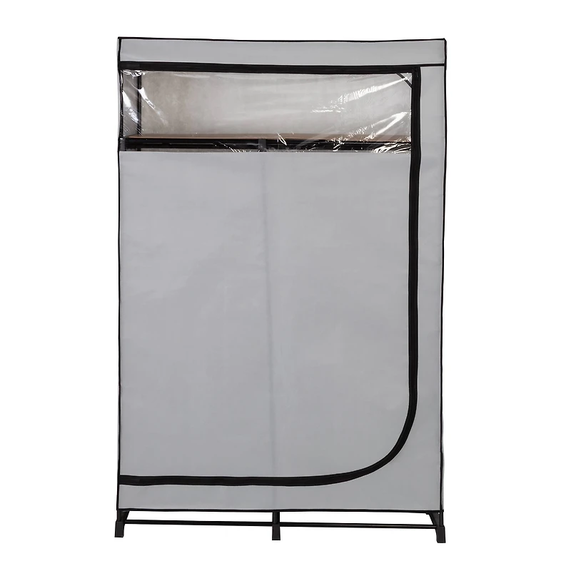 Honey Can Do 46'' Gray Portable Wardrobe Closet