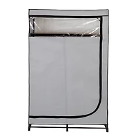 Honey Can Do 46'' Gray Portable Wardrobe Closet