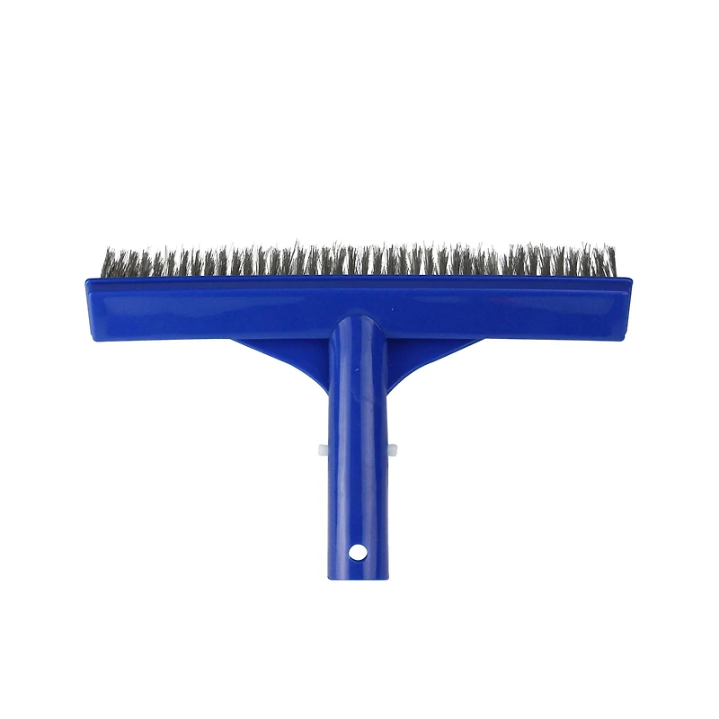 9.75" Blue Stainless Steel Algae Brush for Cement Pools