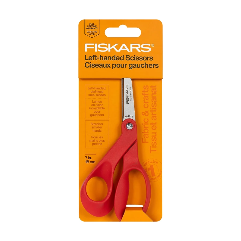 Fiskars® Petit 7" Red Left-Handed Scissors