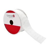 2.5" x 15ft. White Faux Fur Wired Ribbon by Celebrate It®