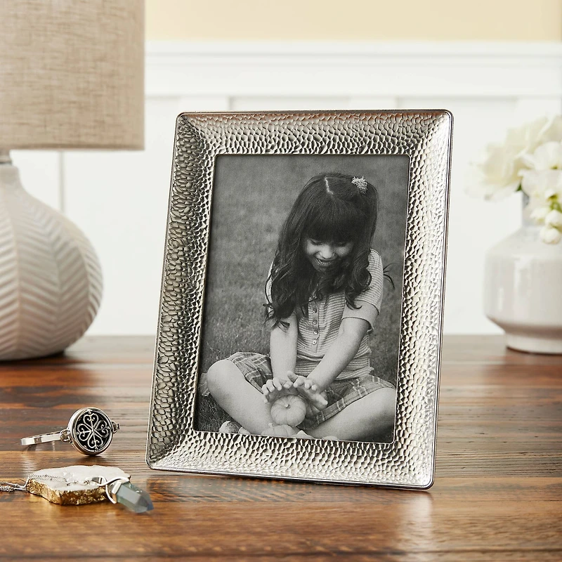12 Pack: Silver Hammered Metal 5" x 7" Frame, Expressions™ by Studio Décor®