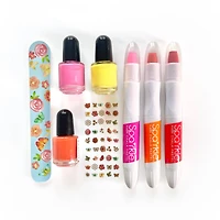 Bright Stripes Sparkle LED Glow Spa Pink Butterfly Activity Jar