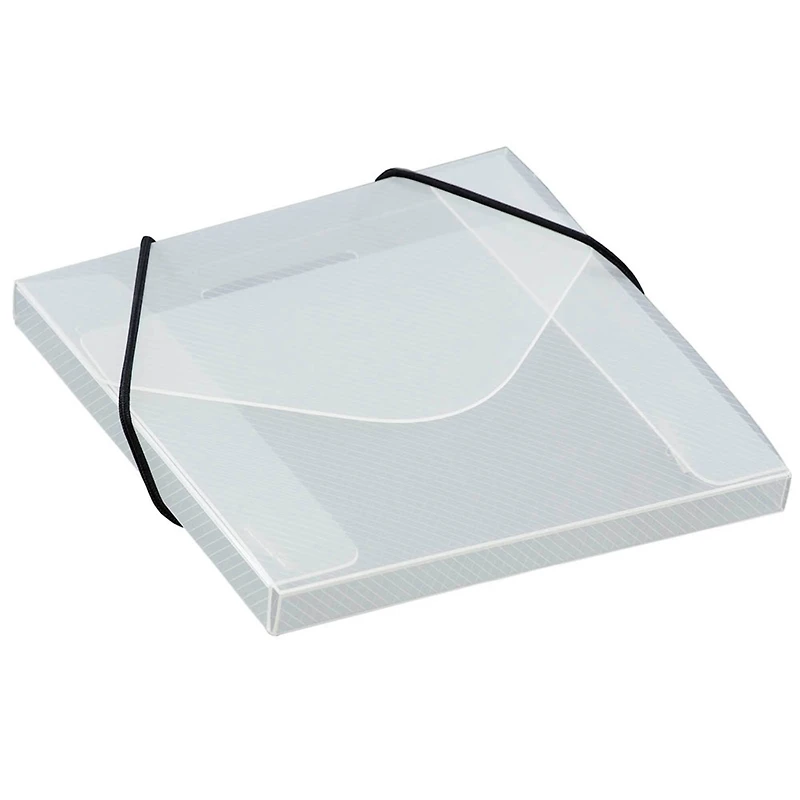 JAM Paper Clear CD Size Plastic Portfolio