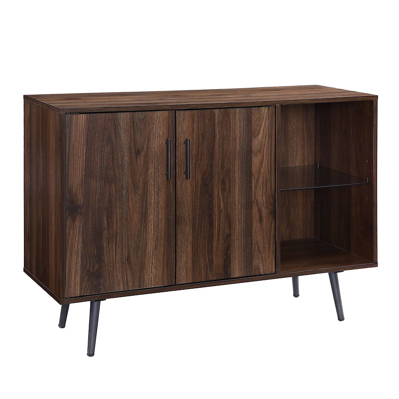 Walker Edison 44" Dark Walnut Mid Century Modern Buffet