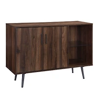 Walker Edison 44" Dark Walnut Mid Century Modern Buffet
