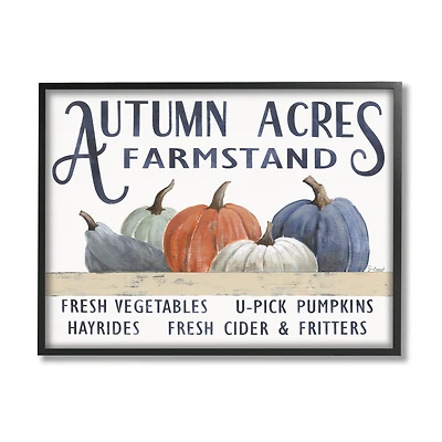 Stupell Industries Autumn Acres Farmstand Framed Giclée Wall Art