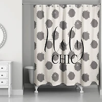 Holy Chic Polka Dots Shower Curtain