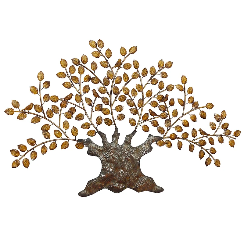 Brown Iron Traditional Wall Tree, 41" x 75" x 3"