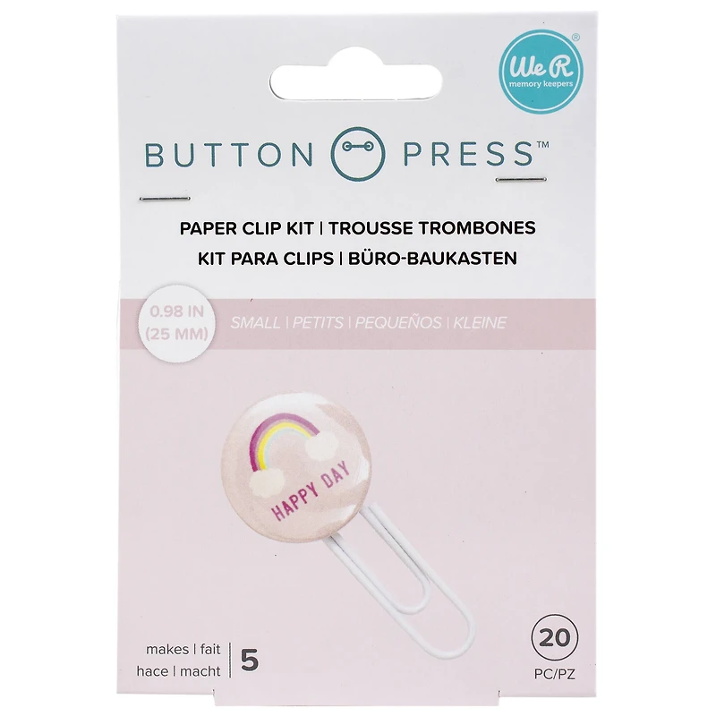 We R Memory Keepers® Button Press™ Paper Clip Backers Kit, Makes 5