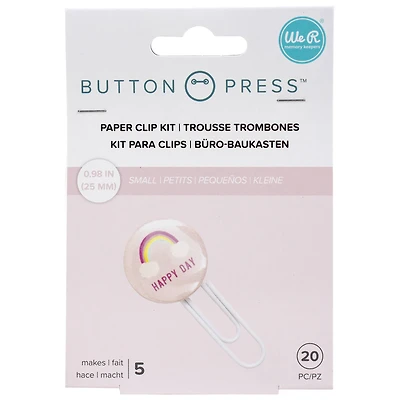 We R Memory Keepers® Button Press™ Paper Clip Backers Kit, Makes 5