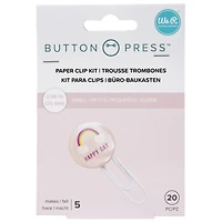We R Memory Keepers® Button Press™ Paper Clip Backers Kit, Makes 5