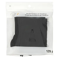 12 Packs: 129 ct. (1,548 total) 4" Black Project Letters, Numbers & Characters by B2C™