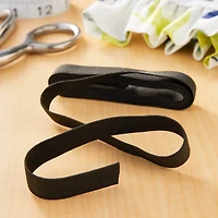 24 Pack: 1/2" Black Braided Elastic by Loops & Threads™