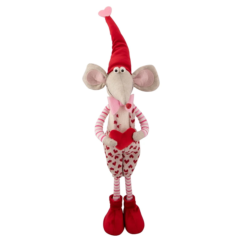 21" Standing Plush Boy Mouse Valentine's Day Figure