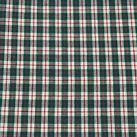 Feldman Red & Ivory Homespun Plaid Cotton Fabric