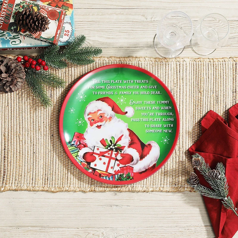 Mr. Christmas 12" Santa's Giving Plate